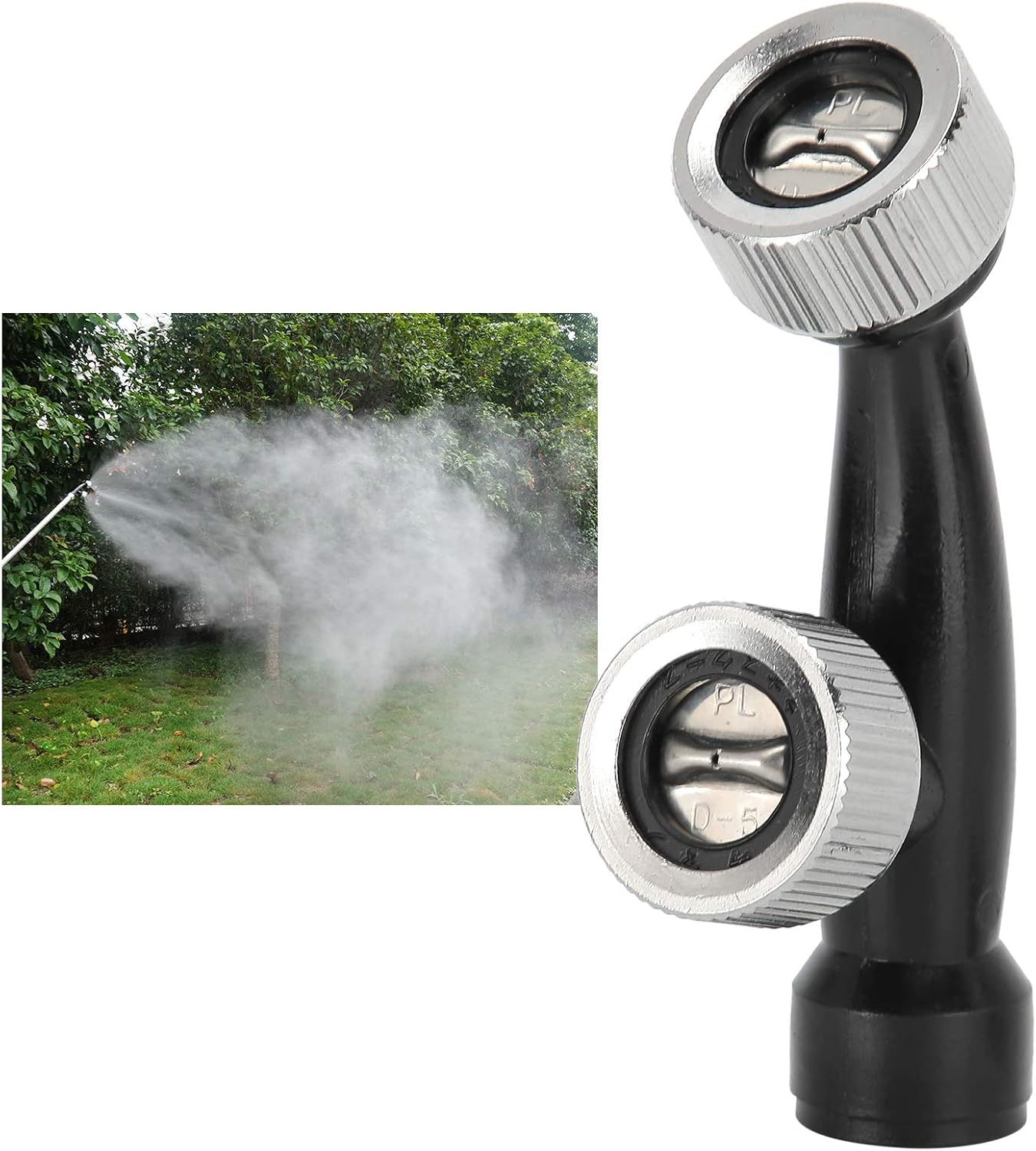 Double Nozzle Watering Nozzle for Backpack Sprayer, Female Thread 1.9cm/0.7in, Professional Garden Spraying Equipment image 5