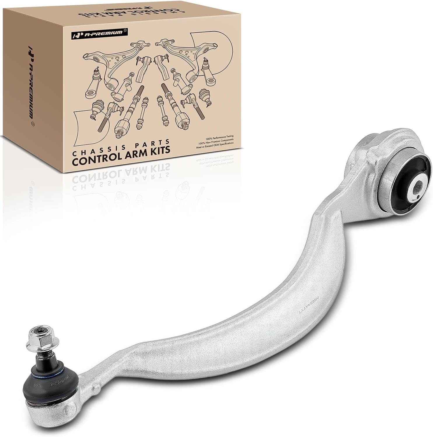 A-Premium Front Right Forward Lower Control Arm, with Ball Joint & Bushing, Compatible with Mercedes-Benz S350 2012-2013, S450 2008-2011, S550 2007-2013, CL550 2009-2014