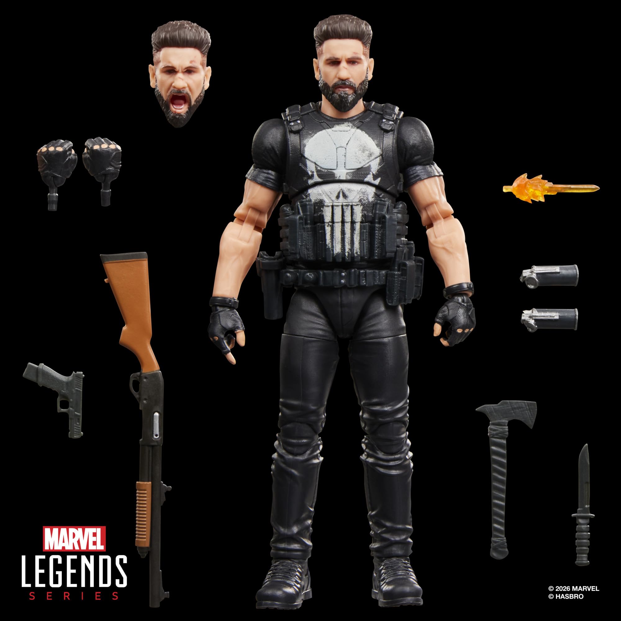 Marvel Legends Series Punisher, Figurine de Collection Punisher de 15 cm