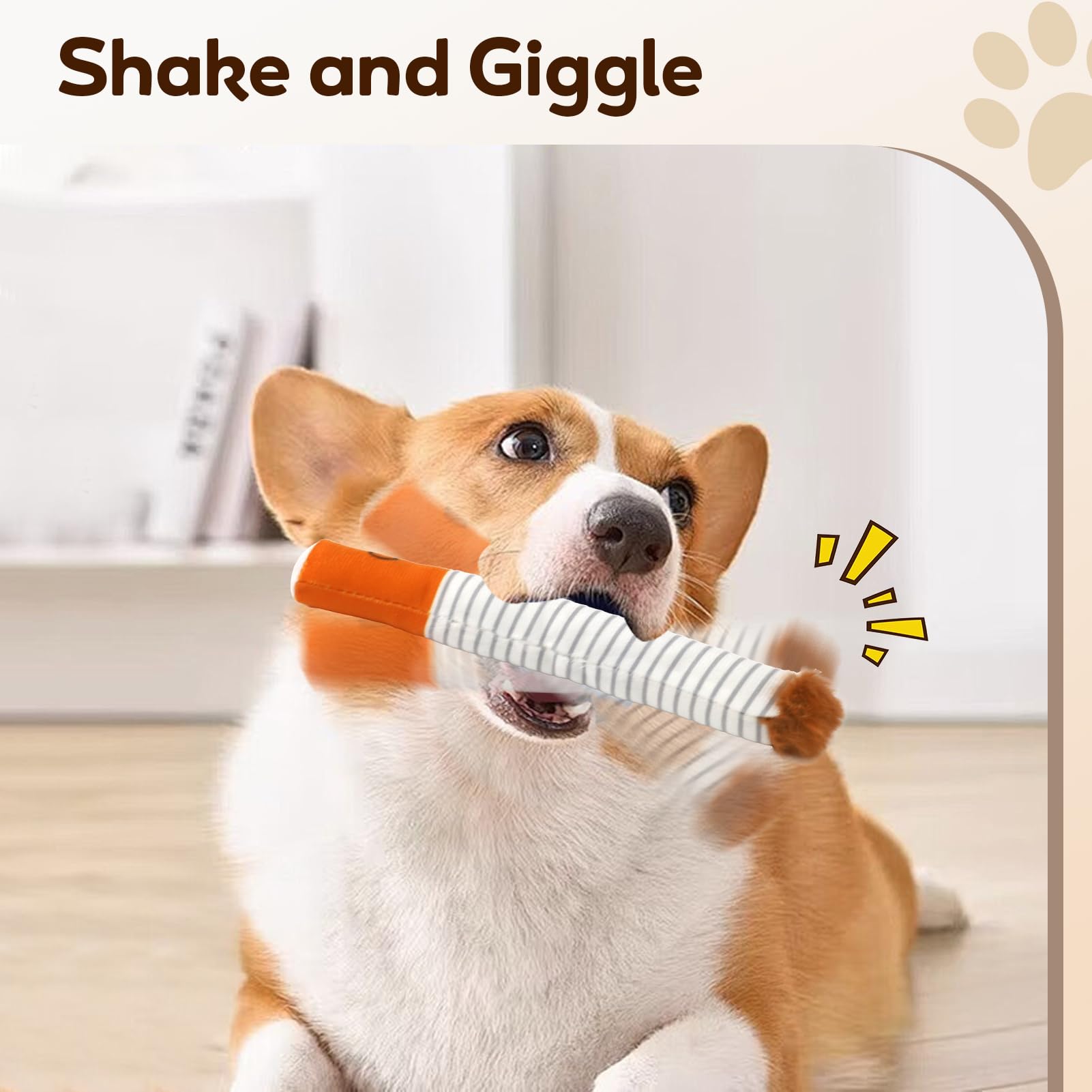 Giocattolo Per Cani A Forma Di Sigaretta - Cigolante E Resistente, Per Mordere E Giocare - Foto 9