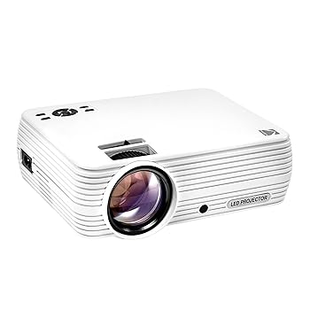 KODAK FLIK X7 Home Projector Max 1080p HD with Tripod, & Case, White