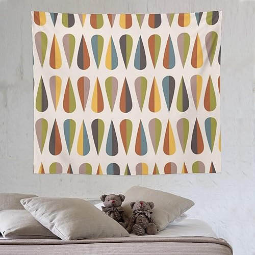 Miniatura 210 de Tapiz floral retro de los años 60 y 70, diseño hippie de primavera Groovy Flower Power Flower Boho para colgar en la pared, arte neutro para Hippie