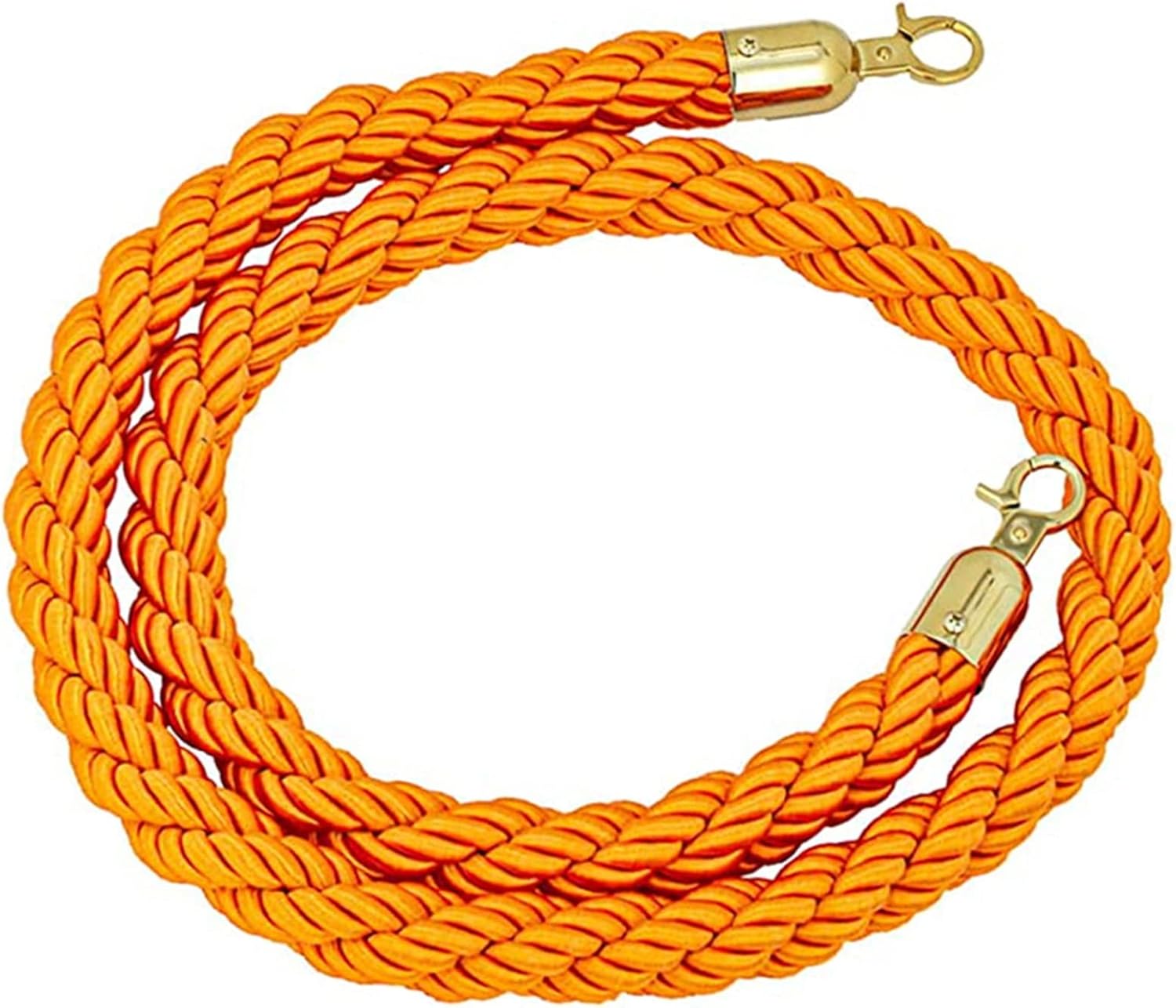 Orange Stanchion Rope Queue Barrier Ropes 3/4/5/6/10Ft, Crowd Control ...