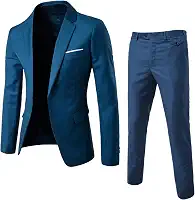 Terno masculino de duas peças, terno casual