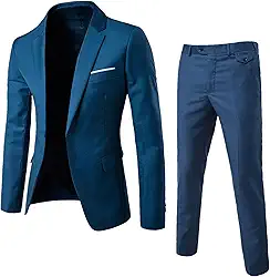 Terno masculino de duas peças, terno casual