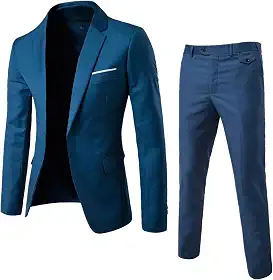 Terno masculino de duas peças, terno casual