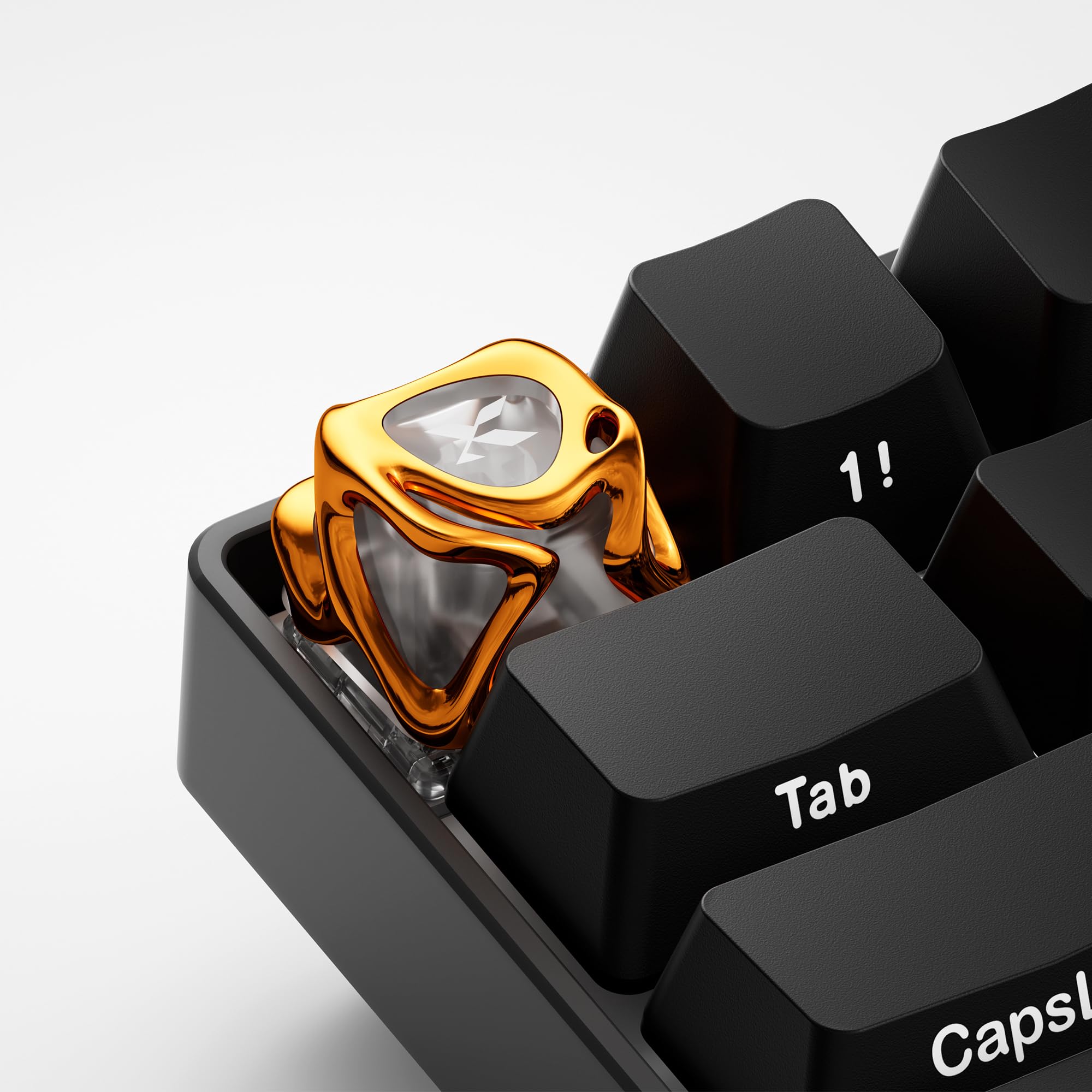 Amazon.com: XVX Custom Keycaps, Metal Liquid Transparent Key caps