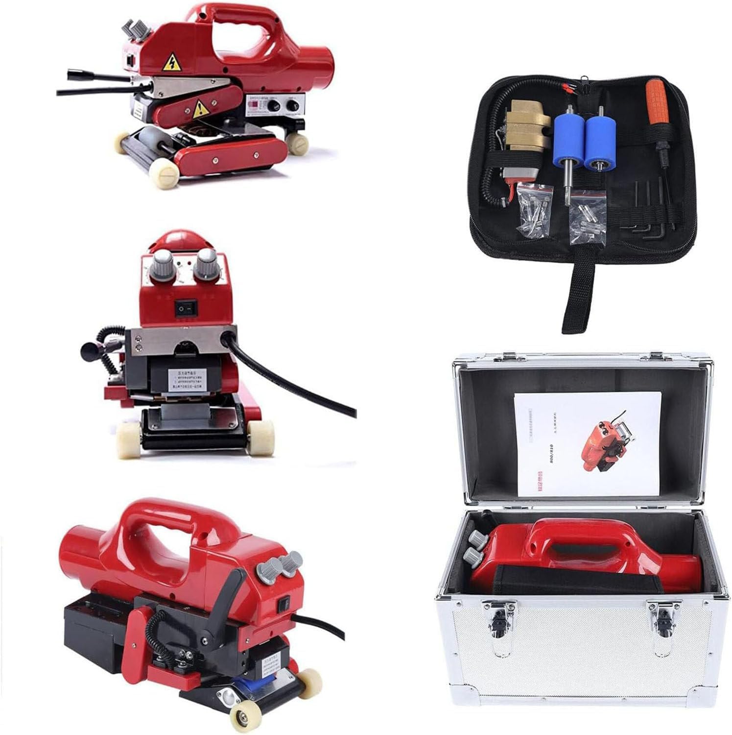 Soldadora trepadora de geomembranas, máquina automática de Soldadura por cuña Caliente de plástico, 1100 W, 10 cm/15 cm/20 cm, 220 V (220V)
