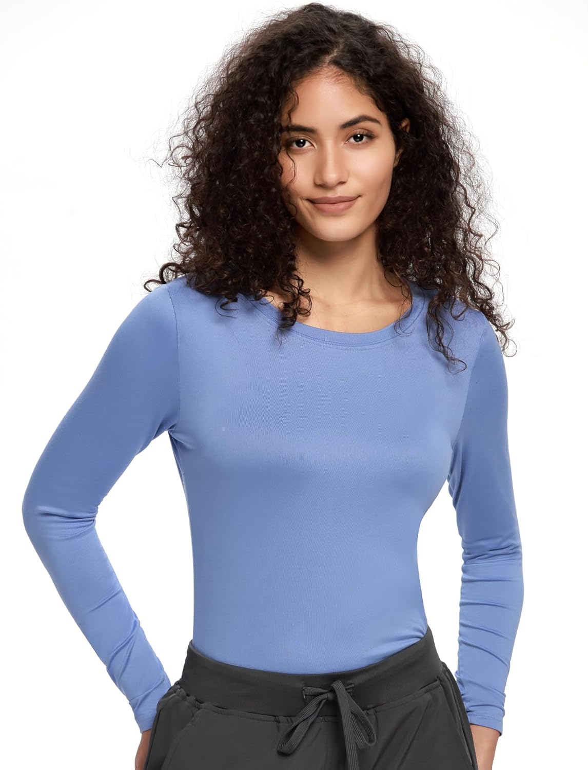 COZYFIT 3 Pack Underscrub Long Sleeve Women - Undershirts for Women Soft Fabric - Image 5