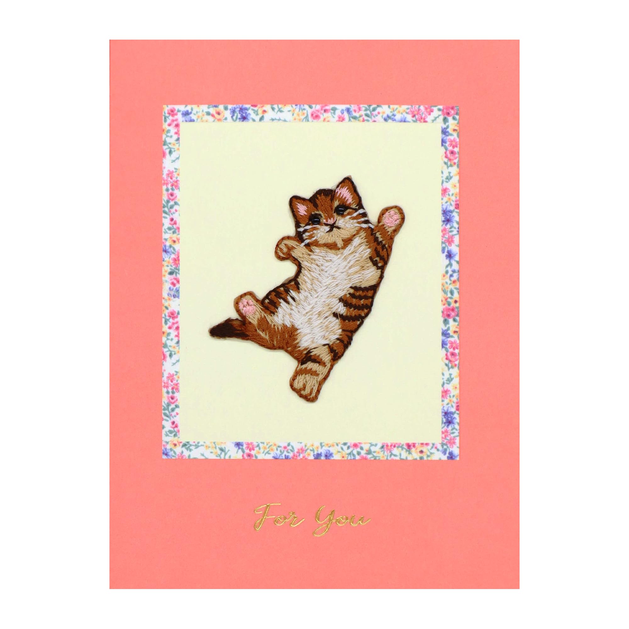 Amazon | 日本 製 【 メッセージ カード トラ 猫 】 ペット リーフ