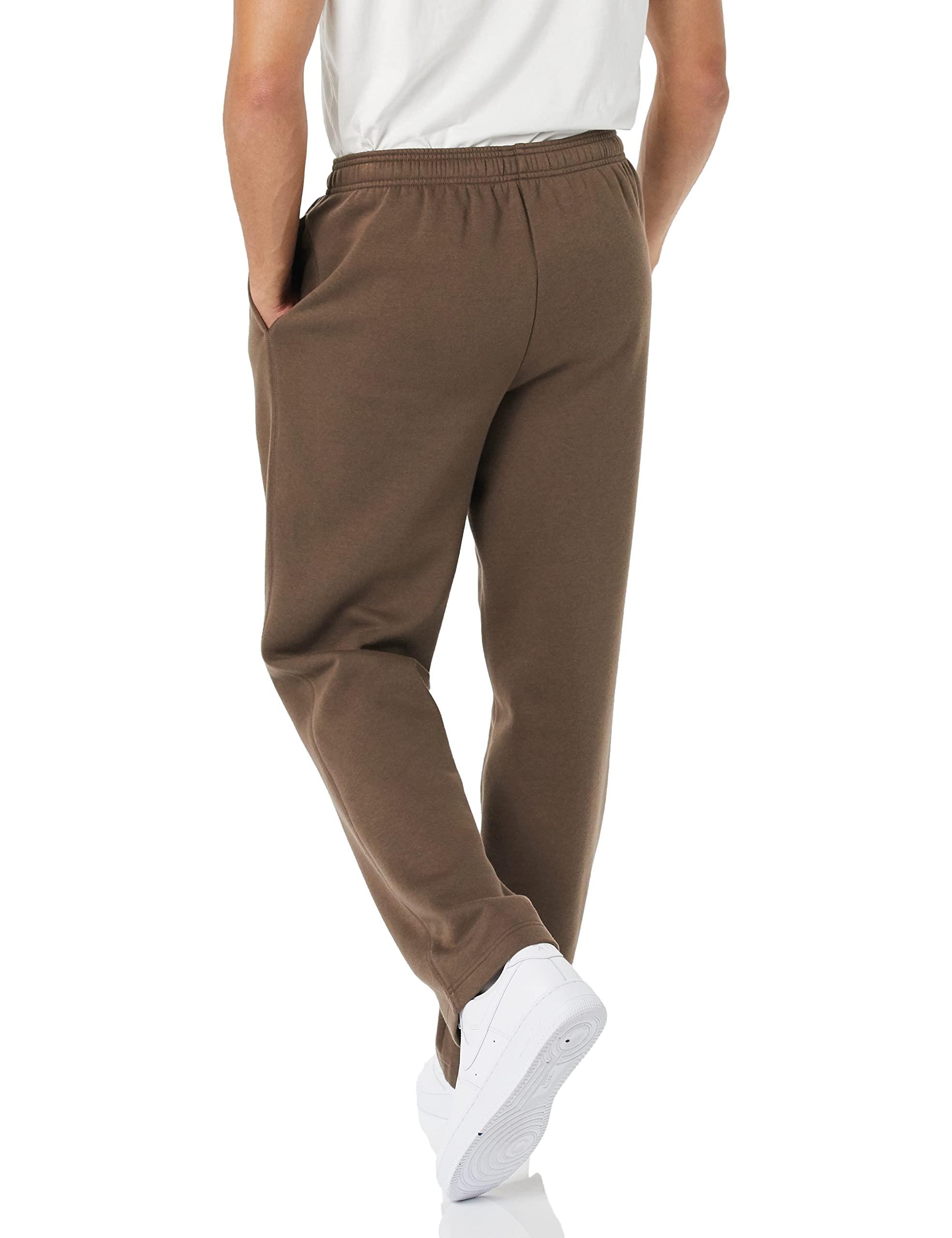 Amazon Essentials Pantaloni Sportivi in Pile con Fondo Aperto (Disponibili in Taglie Extra Forti) Uomo