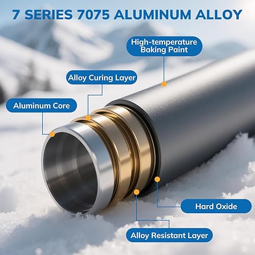 Miniatura 5 de Gifts for Men Christmas Collapsible Trekking Pole, Ultralight 7075 Aluminum Hiking Stick for Women, Men & Seniors, 3-Section Foldable Walking Pole