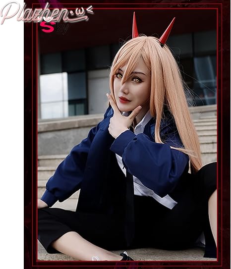 Amazon.co.jp: [Plazhen] パワー チェンソーマン パワー コスプレ衣装