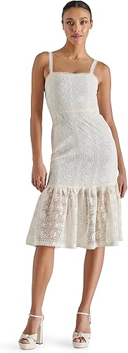 Steve Madden Apparel Women's Hartley Dress, Marshmallow