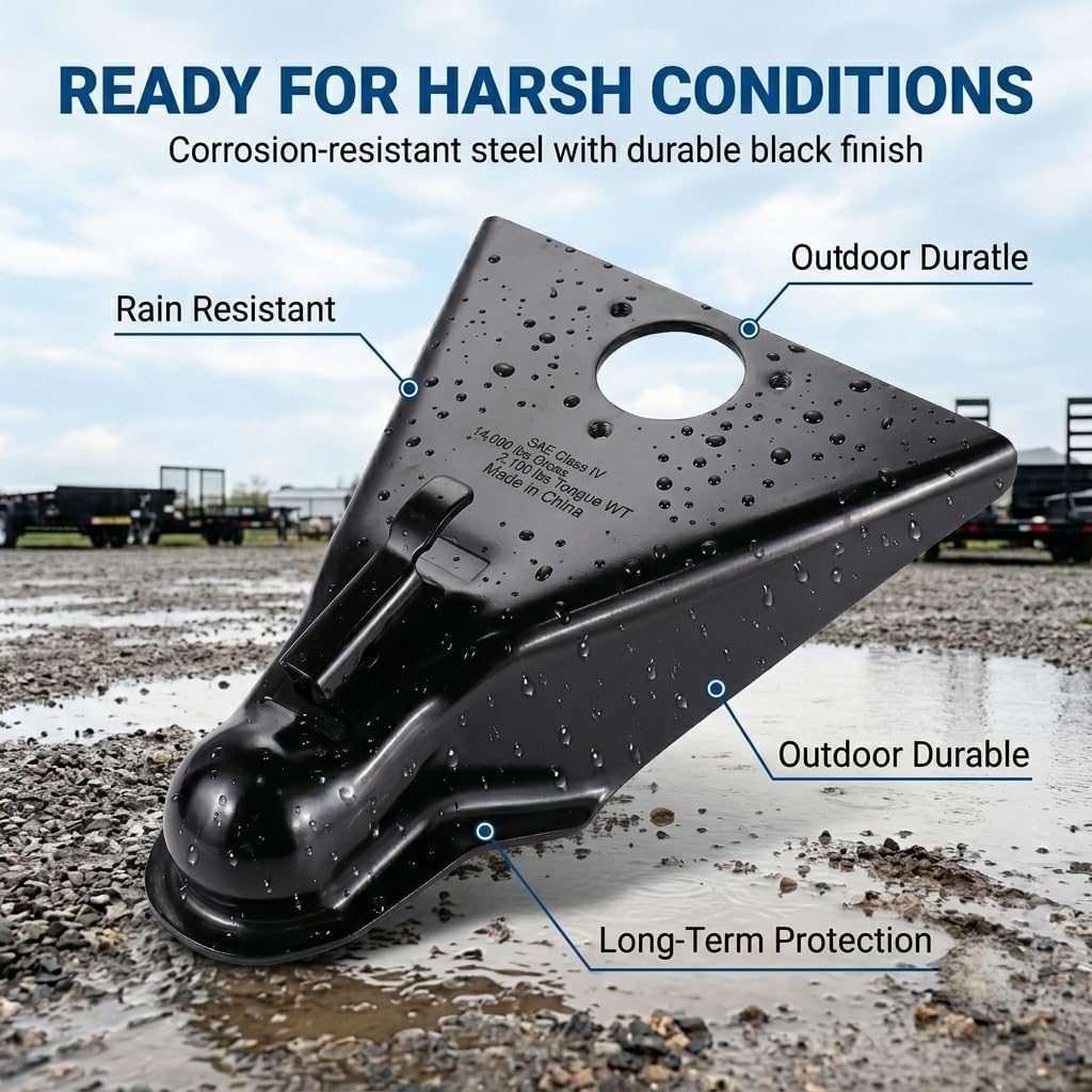 2-5/16" A-Frame Trailer Coupler 14000lb Class IV Trigger Latch Assembly