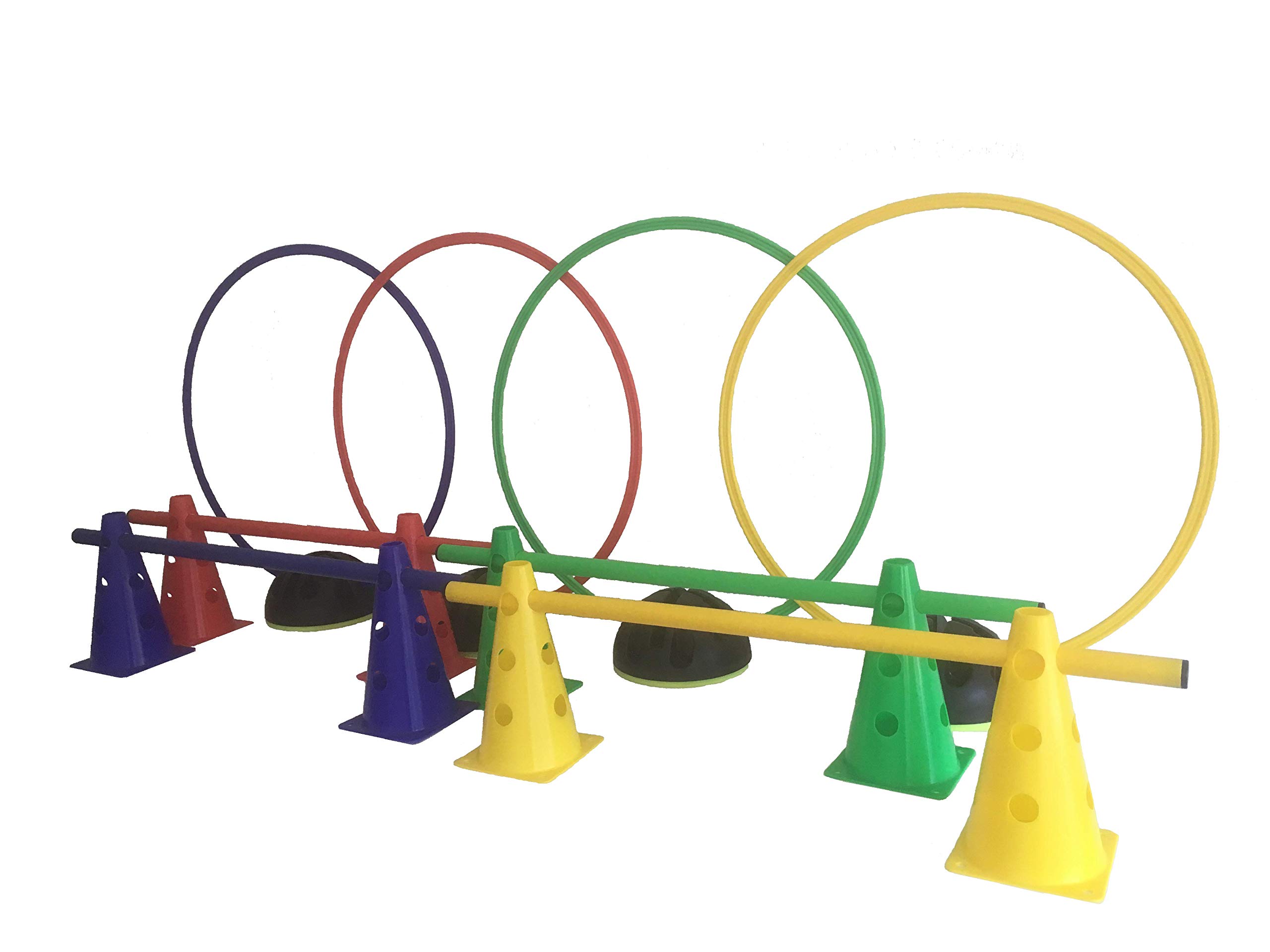 Agility Hürden und Reifen-Set in 4 Farben