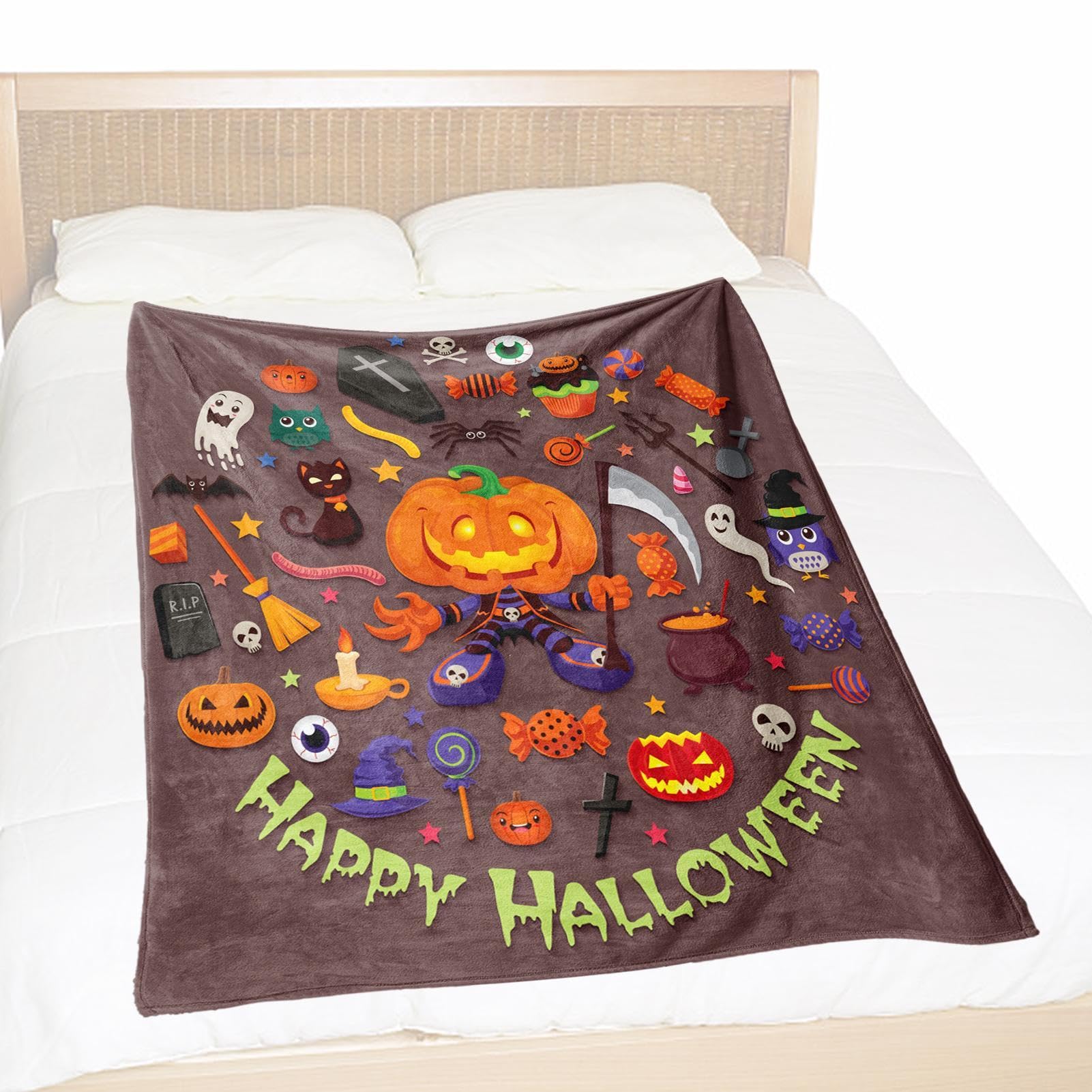 Couverture douce pour Halloween, le cadeau idéal pour frissonner de confort