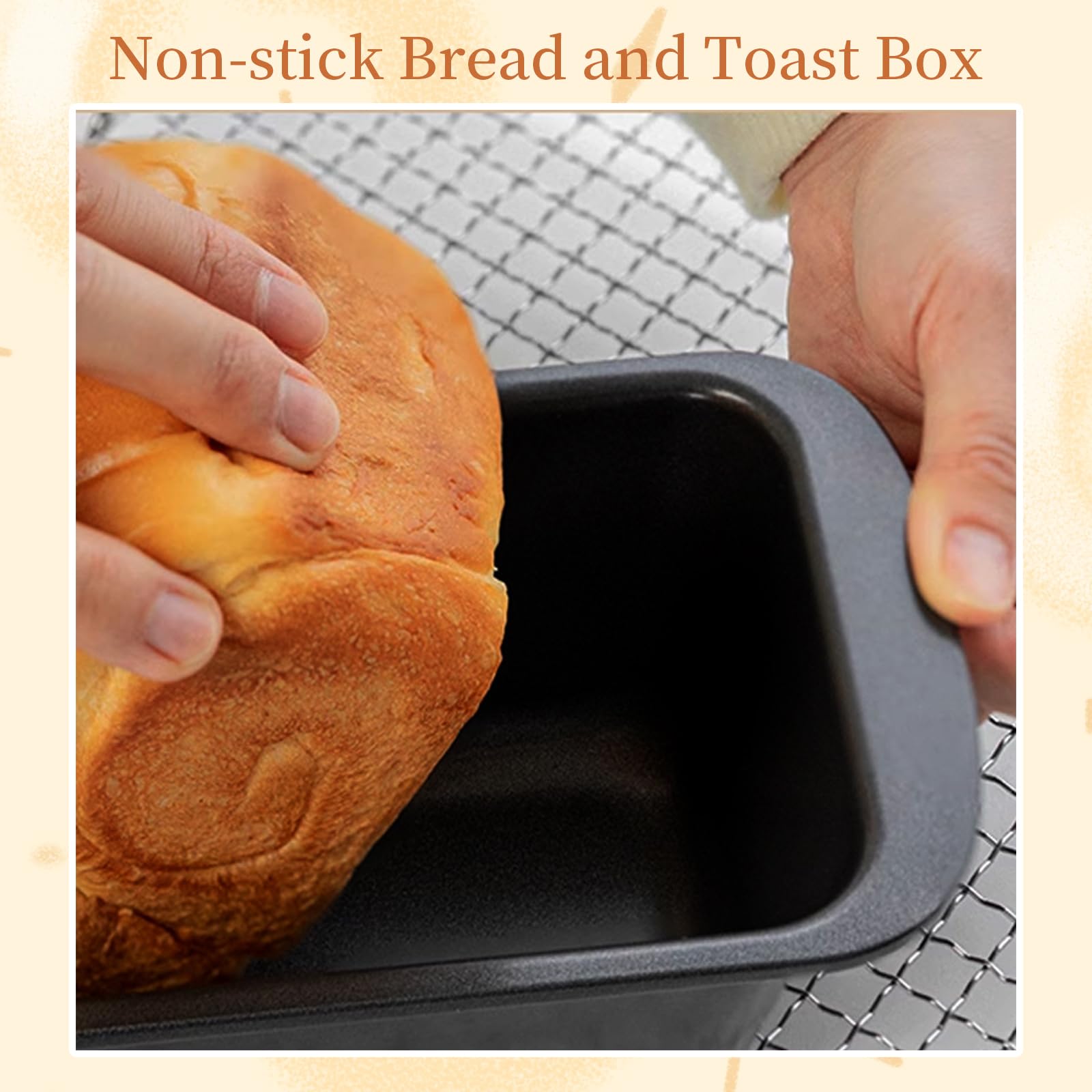 2 Stück Brotbackform Klein Kastenform Kuchen Antihaft Rechteckig Backform Brot backen Zubehör für Brot, Kuchen, Toast 19,5x9,5x6cm, mit Backpinsel Silikon