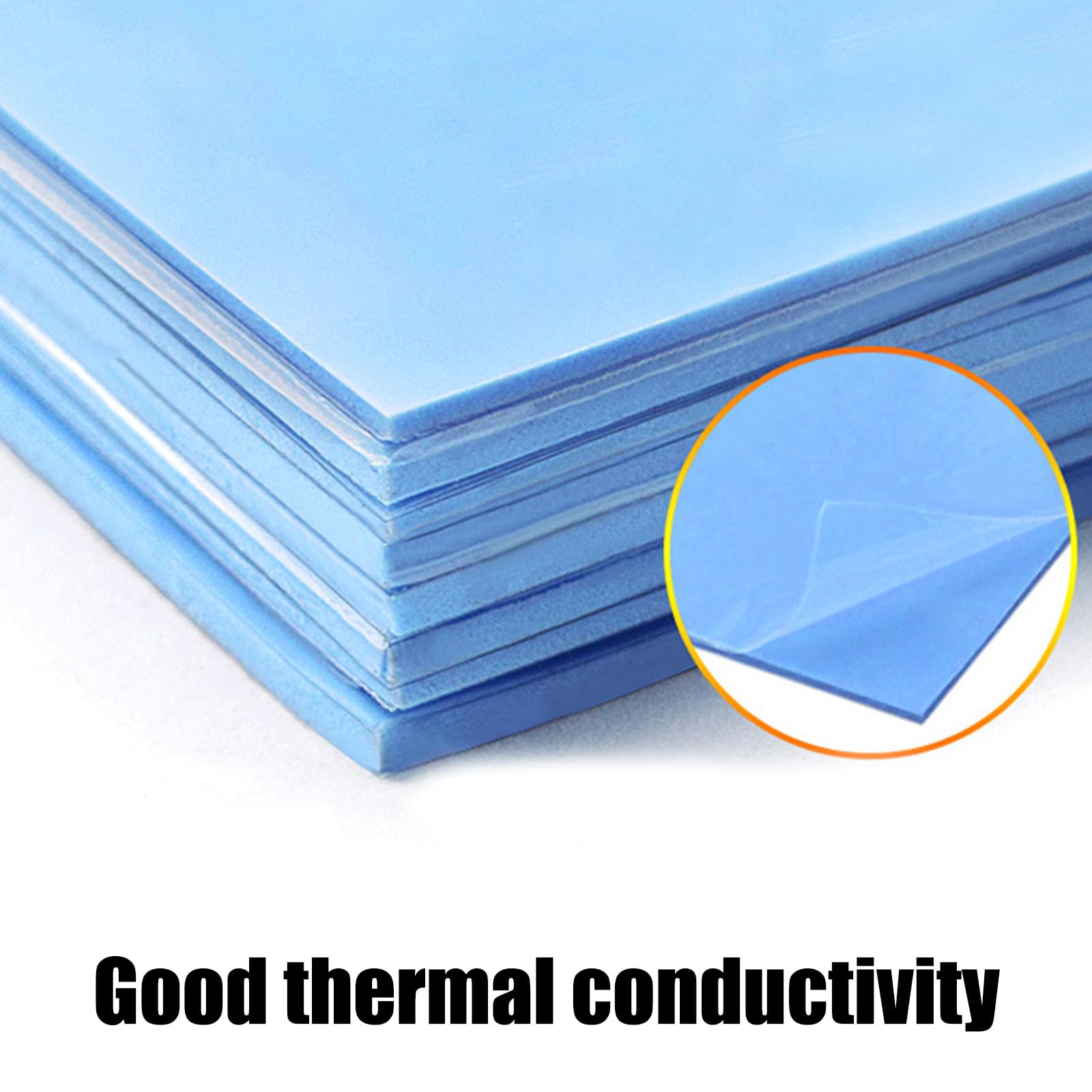 Almohadilla de aislamiento térmico de silicona personalizable, 100 x 100 mm, varios grosores para disipación de calor de CPU, alfombrillas térmicas de silicona suave