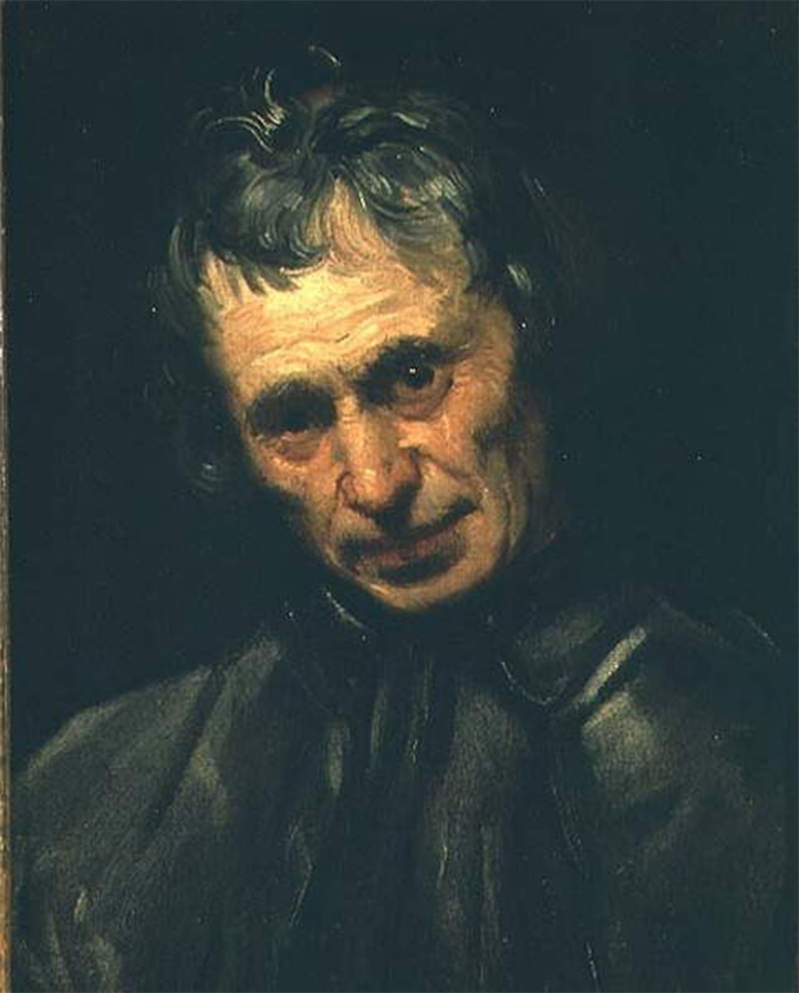 Murales Testa di vecchio di Annibale Carracci para decorar dormitorios elegantes 5