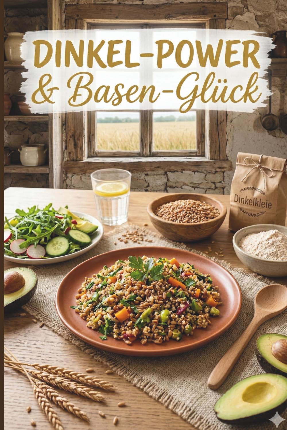 Dinkel-Power & Basen-Glück: Wissen, Tipps und Rezepte für ein Leben in Balance. Basisch essen, gesund leben. Dein Ratgeber-Kochbuch für den Alltag.