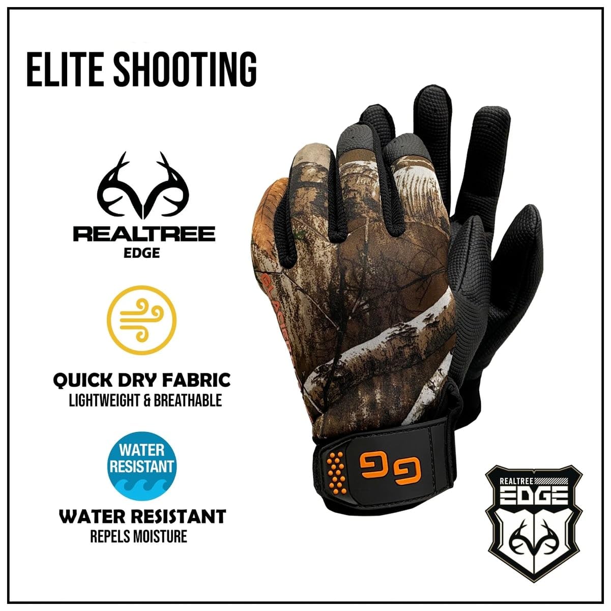 Glacier Glove Lightweight Shooting Glove, Realtree , X-Large
