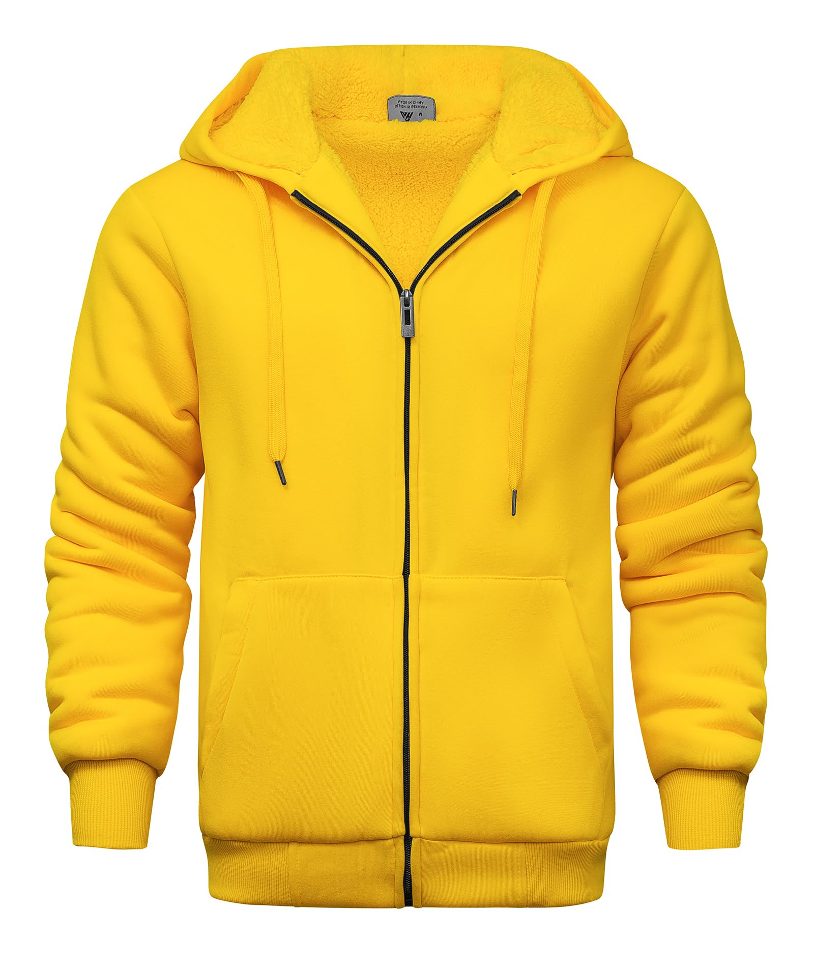 V VALANCH Men's Zip Up Hoodie Fleece Winter Jacket Warm Sweatshirts