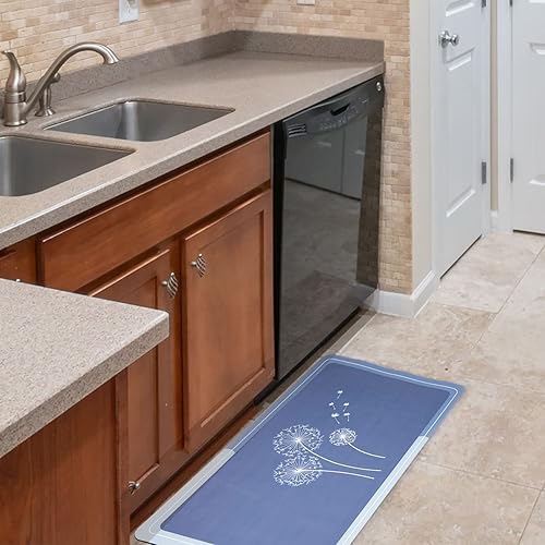 Miniatura 5 de CAIRIAC Tapete absorbente de diente de león, tapete de baño para suelo de baño, tapete de baño delgado que se ajusta debajo de la puerta,