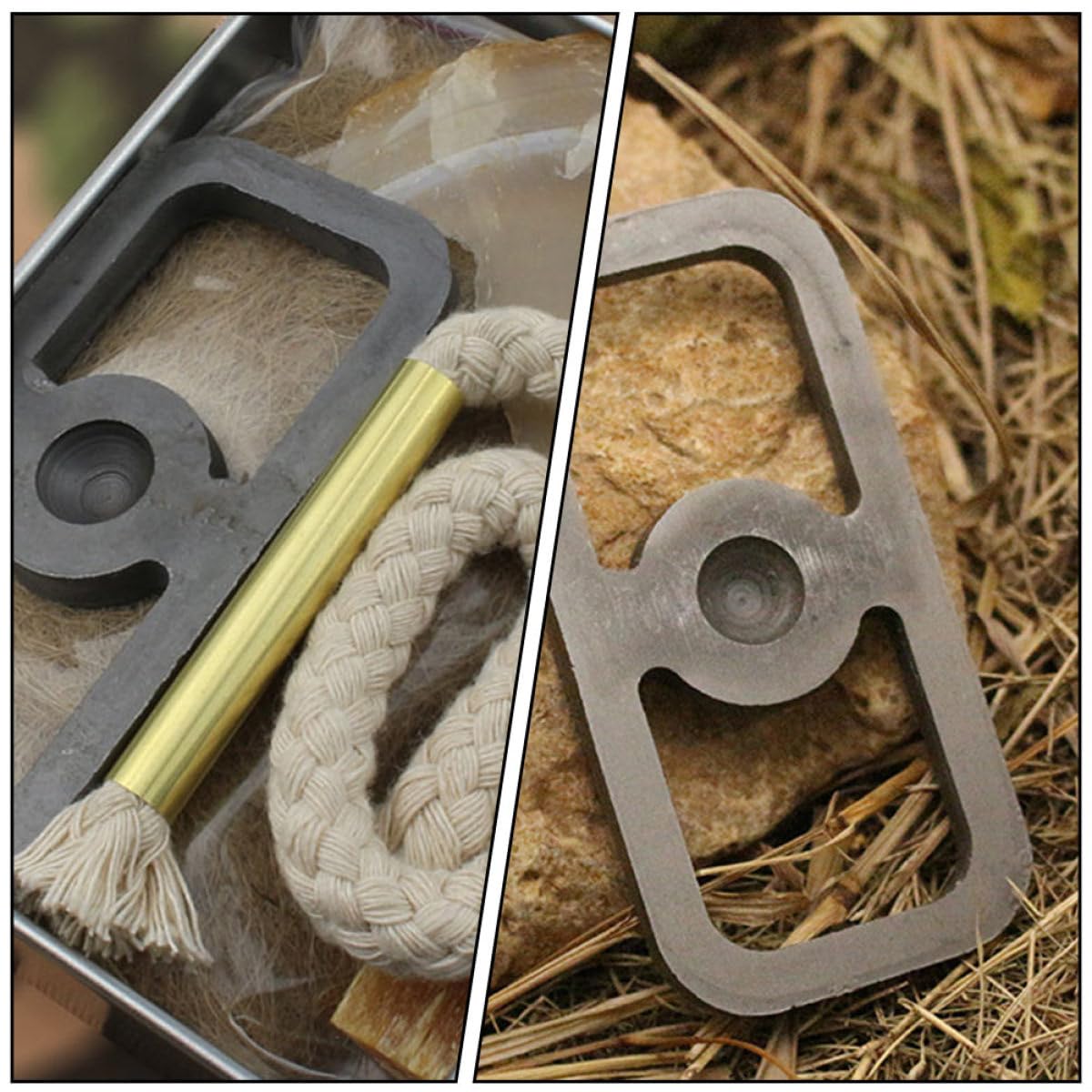 Kit de Cuerda de Fuego de Algodón para Supervivencia y Barbacoa al Aire Libre, Encendido Instantáneo, Adecuado para Camping y Principiantes, 1 Set