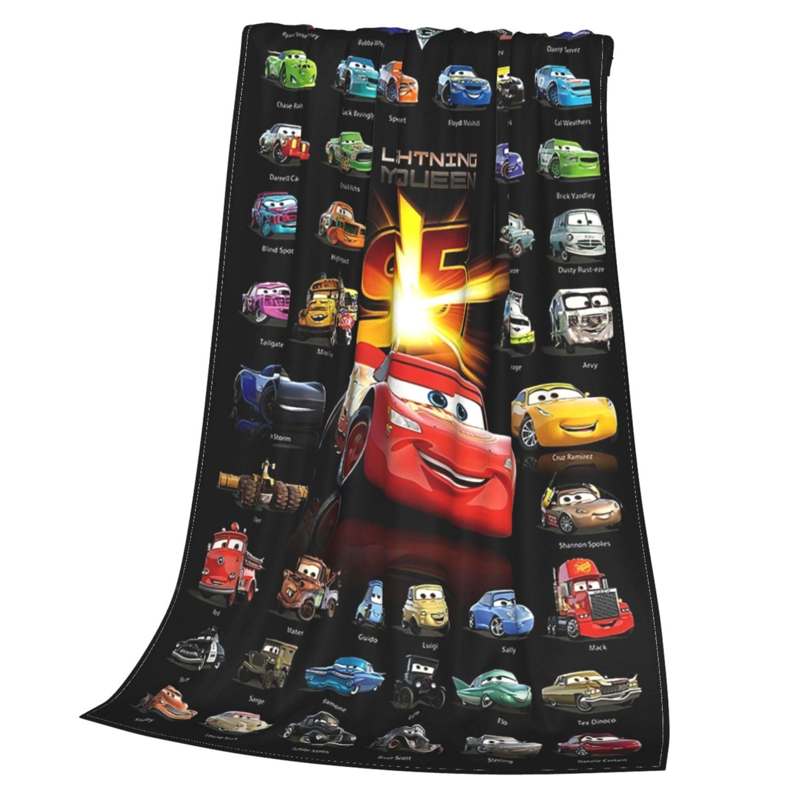 Car Lightni.ng M.cqueen Blanket Soft Cozy Fleece Throw Blanket Plush Lightweight Warm Fuzzy Flannel Blankets and Throws for Couch Sofa Bed 50"X40"