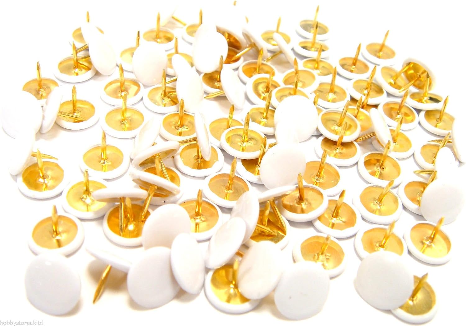 White Drawing Pins Brass White Headed Drawing Pins Thumb Tacks Push