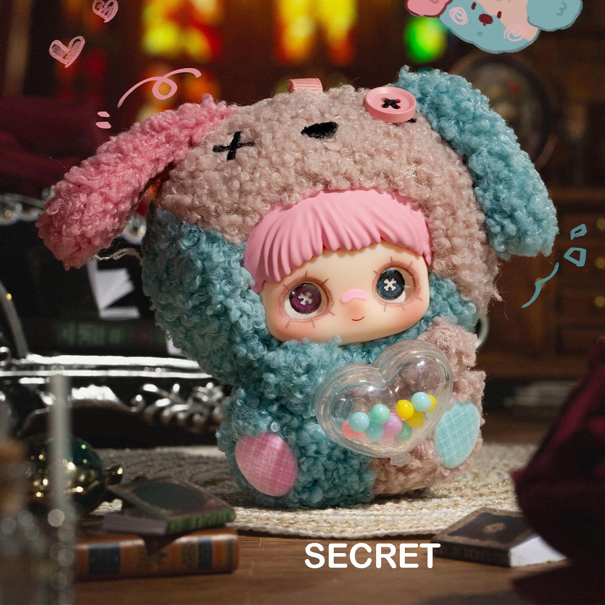 Maymei May I Love You Serie Blind Box Action Figurki Mystery Box, śliczne zabawki losowe, prezent urodzinowy, Boże Narodzenie, zabawka kolekcjonerska do dekoracji biurka, 3 szt