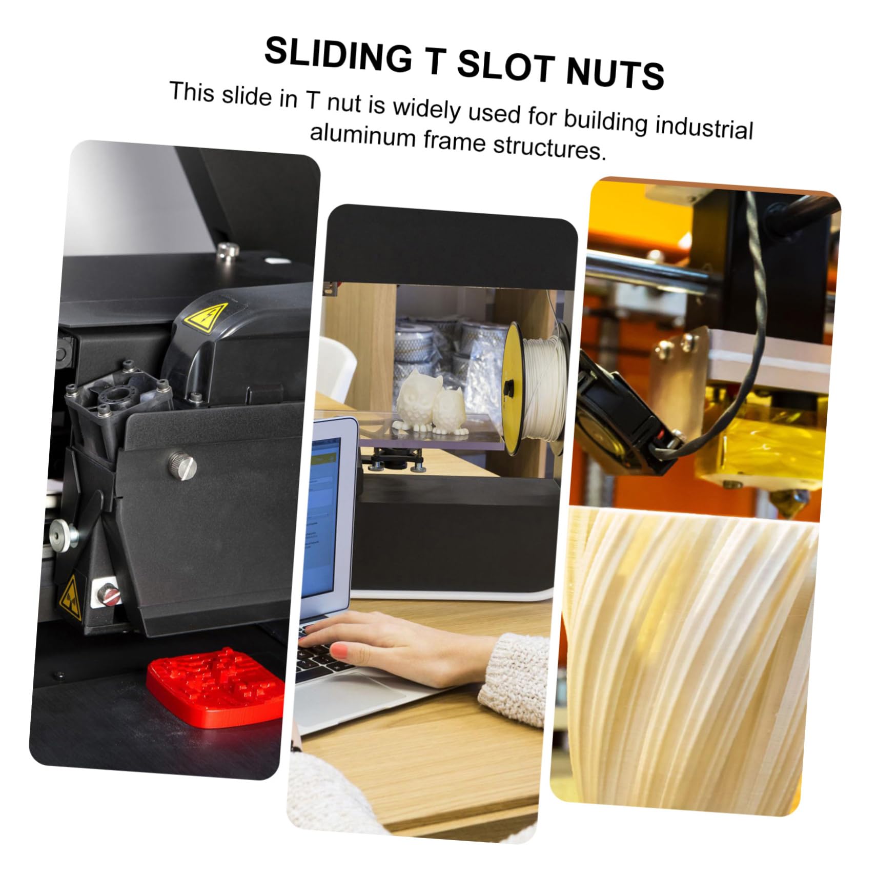 Cabilock Aluminum Extrusions t Nut 20pcs Set Tee Sliding Slot Nuts Pre-Installed CNC Routers Robotics Projects