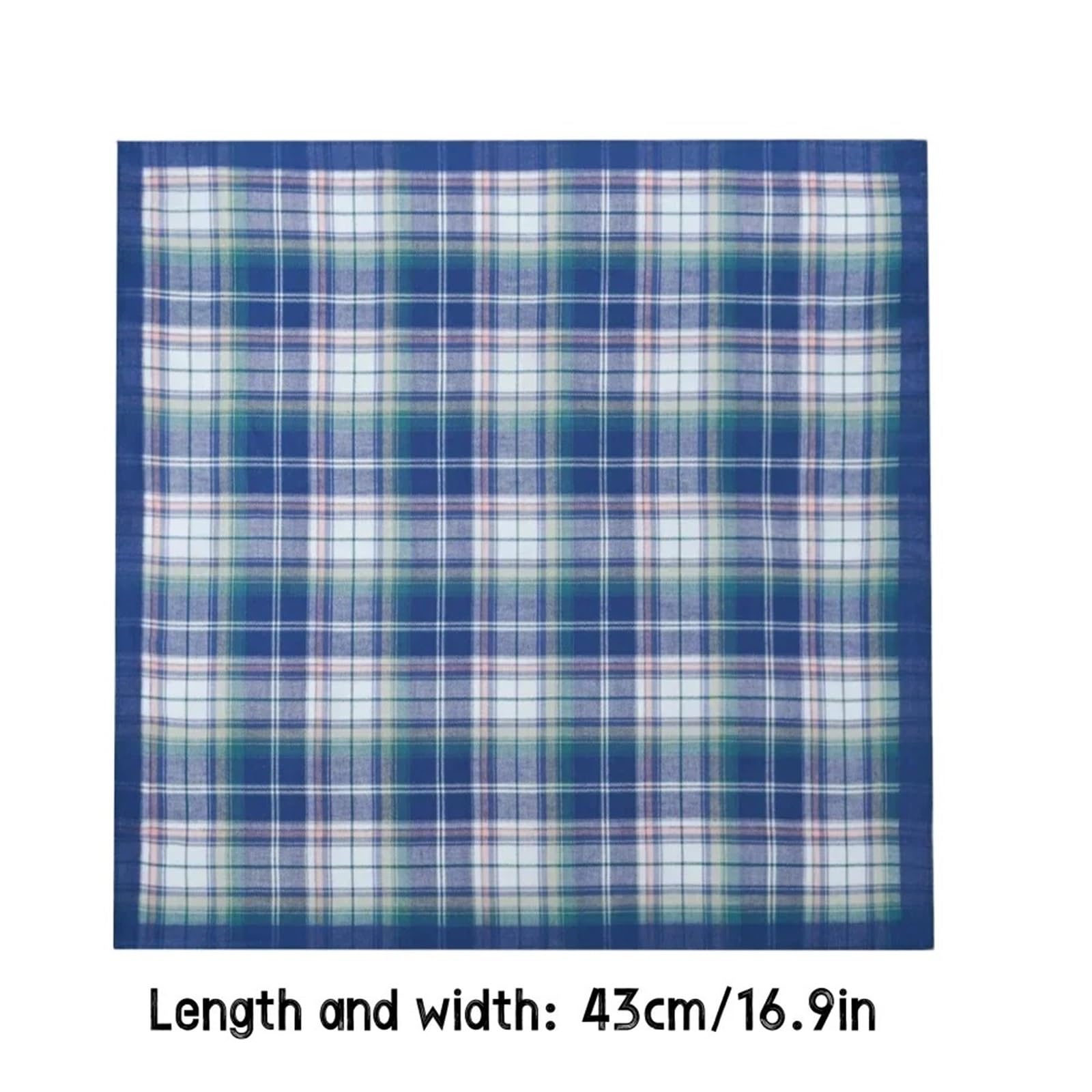 3/6 STÜCKE Dünne Baumwolle Plaid herren Taschentuch Weiche Tasche Handtuch for Anzug 43cm/16,9 in Größe Stofftaschentücher(6pcs)