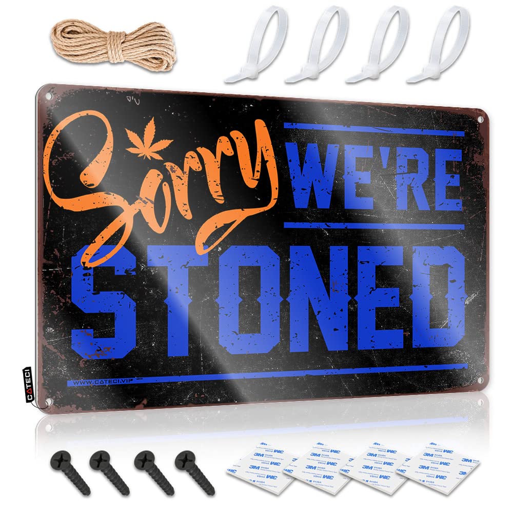 Fzfn Colour Sorry We're Stoned Antique Van - Decorations Soft Bath Hanging Wall Decor(30X40cm)