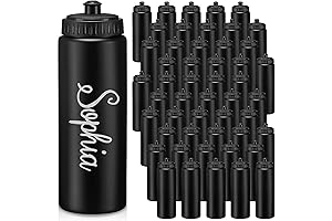 Dandat 50 Pack Bulk, Indestructible Water Bottles 24oz