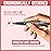 iMethod Curved Eyebrow Pen - Eyebrow Pencil, Brow Pencil 2-in-1 Dual-Ended Microblading Eyebrow Pen with Micro-Fork-Tip and Precise Brush-Tip Create Natural Hair-Like Brows, Last All-Day, Dark Brown