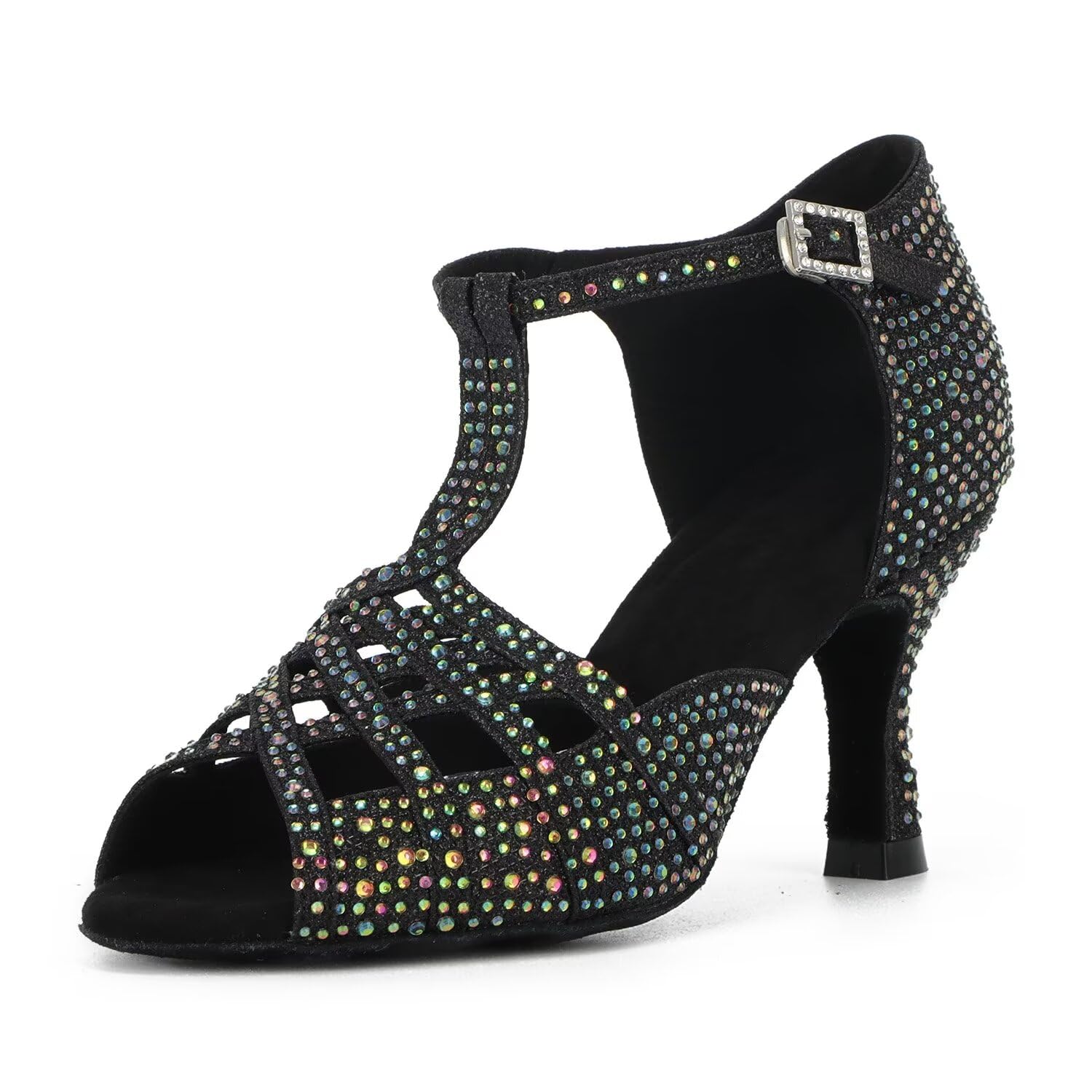 Donne Strass Scarpe da Ballo Sala da Ballo Latino Salsa Bachata Performance Danza Scarpe da Ballo