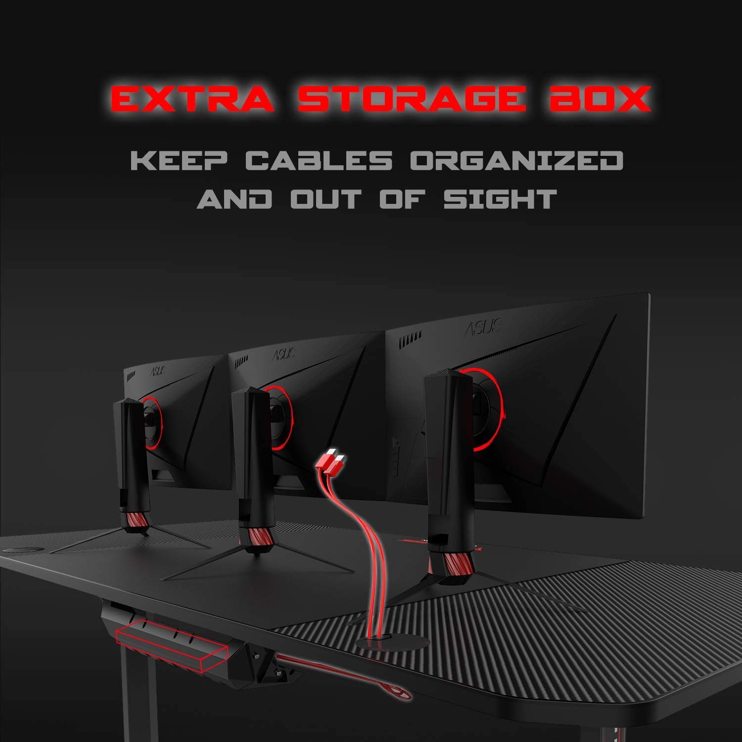 Buy VITESSE VIT 63 Inch Ergonomic Gaming Desk, TShaped Office PC