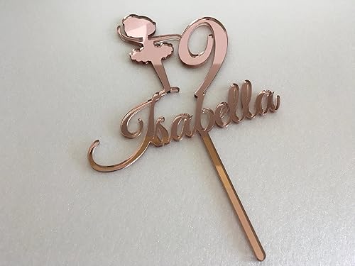 Miniatura 8 de Personalized Cake Topper for Girls, Custom Name and Age, Custom Cake Topper with Ballerina, Birthday Party Decor, Cake Centerpieces, Princess