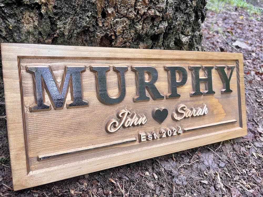 Personalized Wedding Gift, Last Name Established Sign, Engagement Gifts, Wood Wedding Sign, Custom Wooden Sign, House Warming Gift, Closing Gift, Custom Wood Sign,