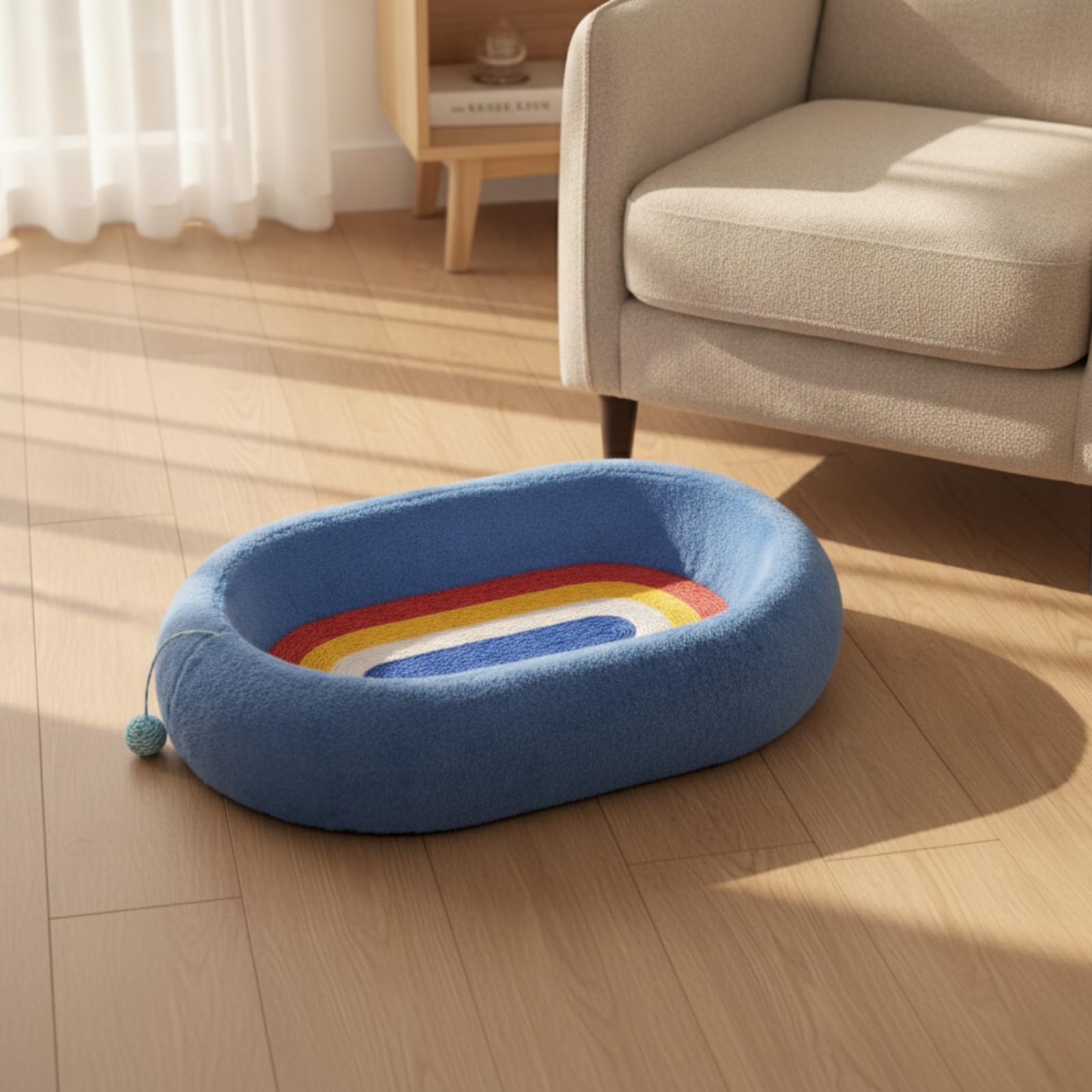 Cuccia per Gatti con Tiragraffi 2 in 1, Style to 2, Color to 2