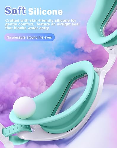 Miniatura 2 de Gafas de natación para niños en color caramelo de doble tono