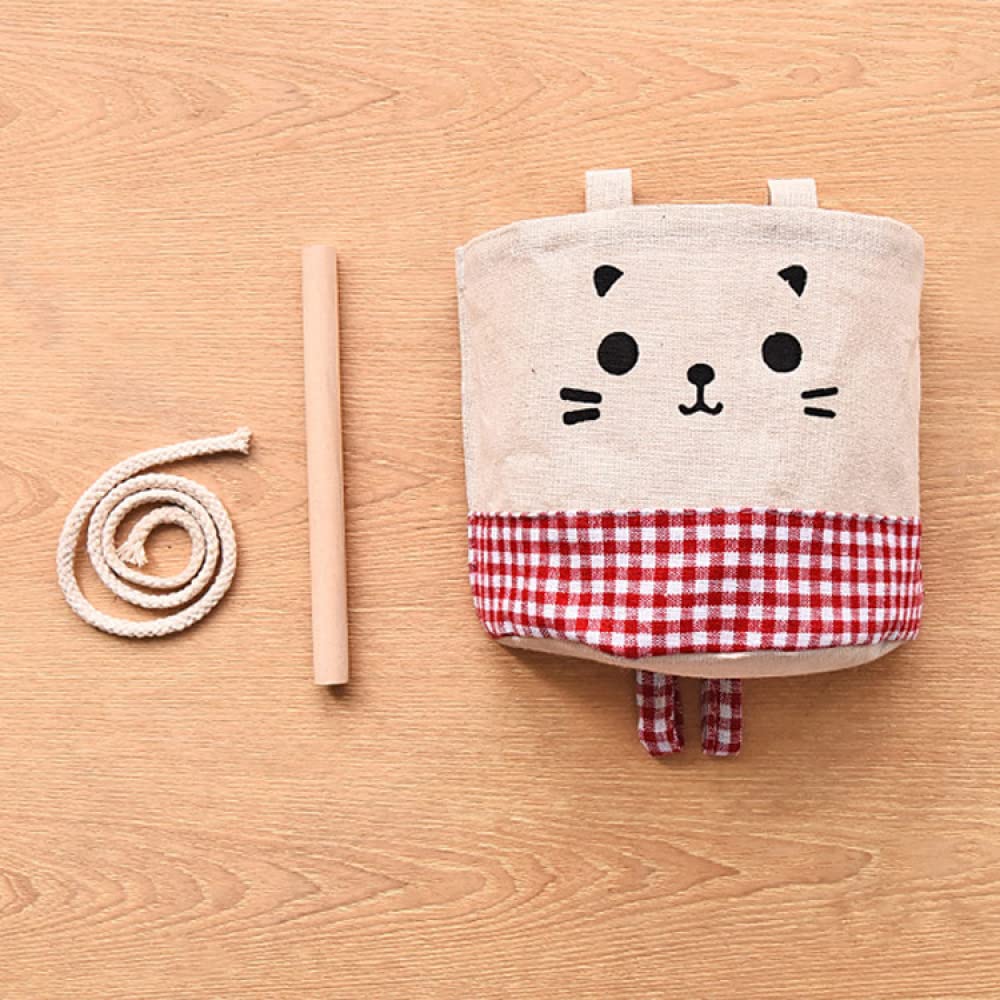 Sac De Rangement Mural, 8 Pièces Imperméable À L'eau Sur La Porte Organisateur De Placard En Tissu De Lin Organisateur De Poche Suspendu Sur Porte Organisateur Suspendu Pour Chambre Salle De Bain