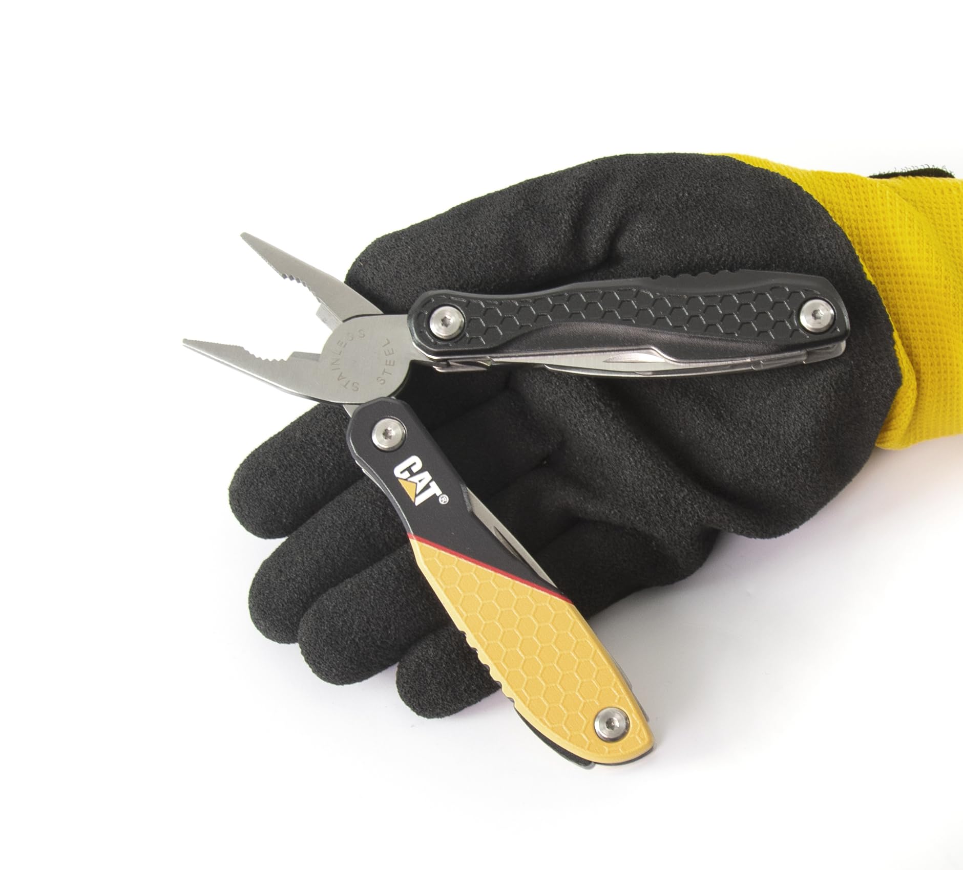 Caterpillar Juego de 2 piezas - Herramienta multifunción y 1 cuchillo plegable - Modelo 980269