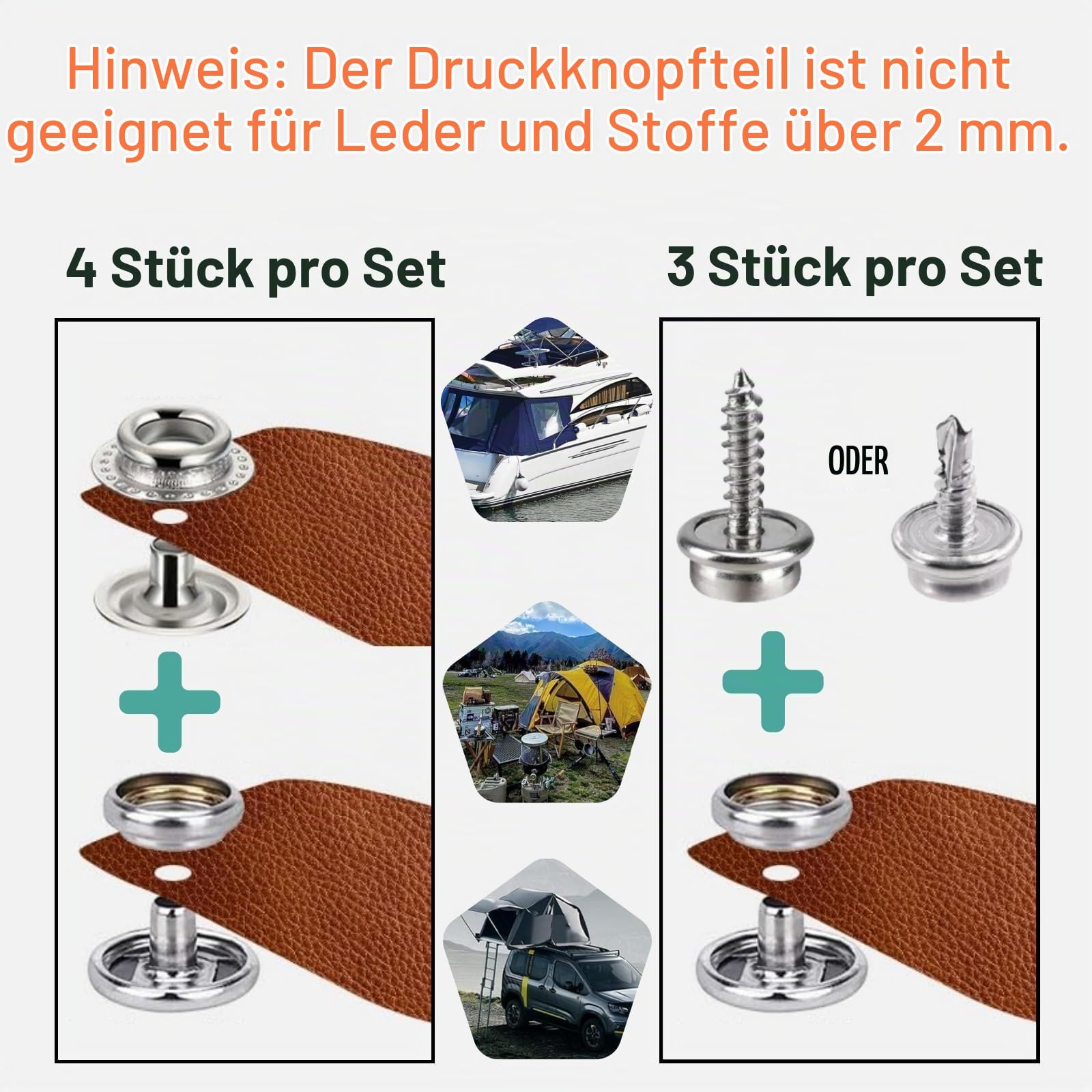 SUNAROC 90 Sätze Druckknopf Metall 15mm Set Mit Zange, Heavy Duty Snap Fasteners Kit 15mm Metall Schrauben Snap, Druckknöpfe Zum Schrauben Für Leinwand, Leder Snaps Und Fasteners Kit