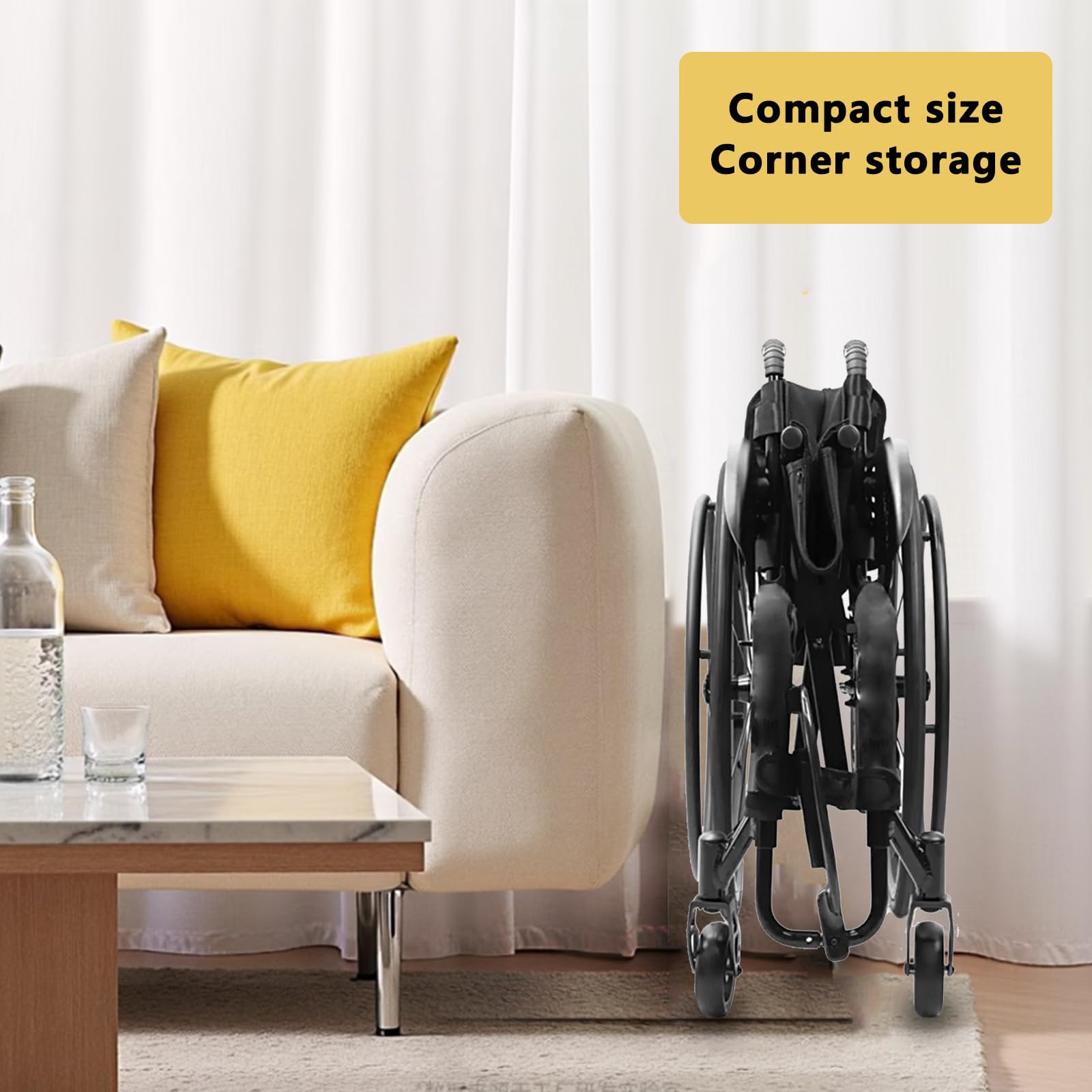 Silla De Rueda Deportiva Liviana para Adultos, Silla De Aleación De Aluminio Ligero Portátil Plegable, Altura De Asiento Y Reposapiés Ajustable, con Ruedas De 24 Pulgadas(40cm/15.7in,Blue)