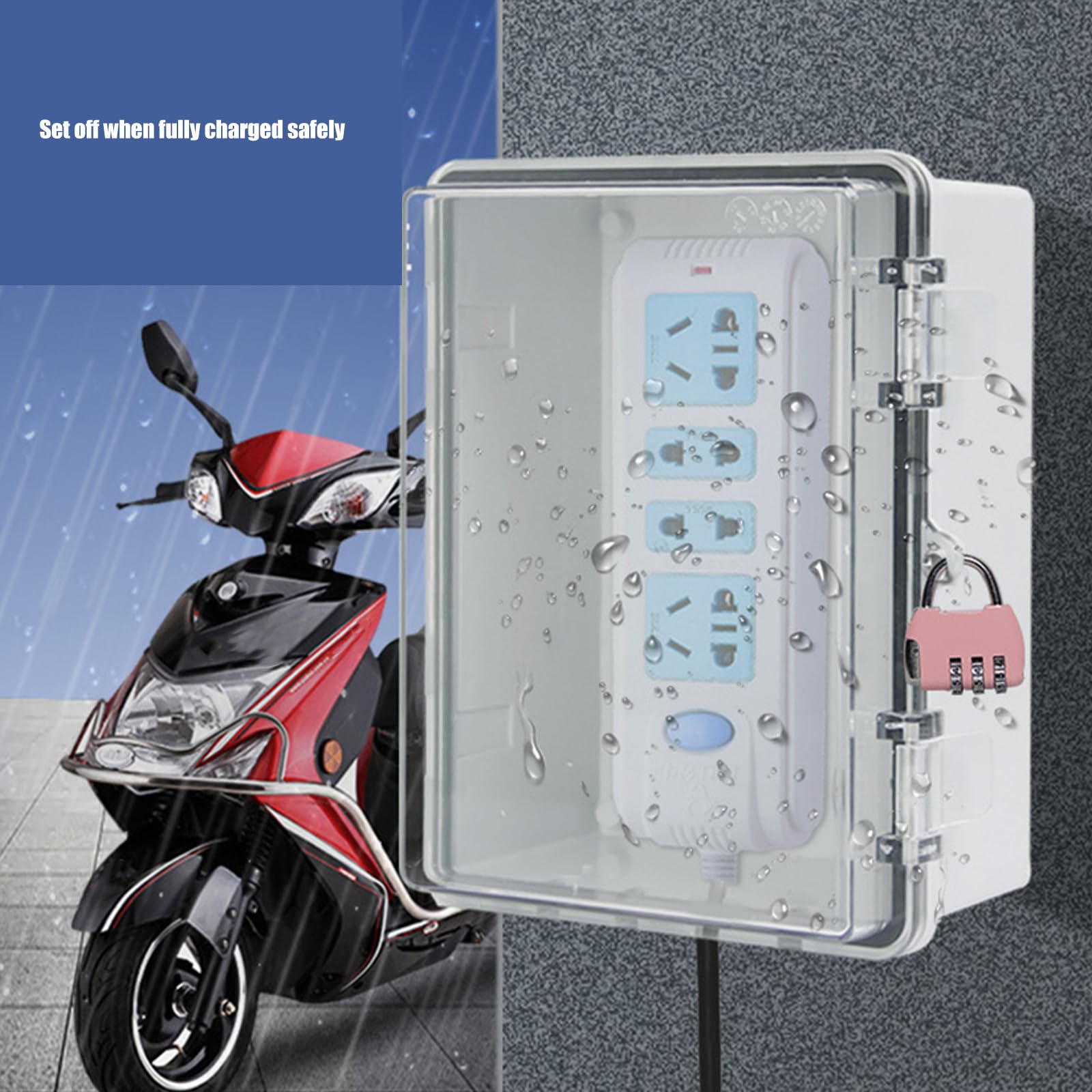 Starke, Wasserabweisende Elektrogehäuse, abschließbare Designs, Steckdosenschutz mit Schlössern, Upgrades für den Außenbereich, abschließbarer, wasserdichter Elektrokasten