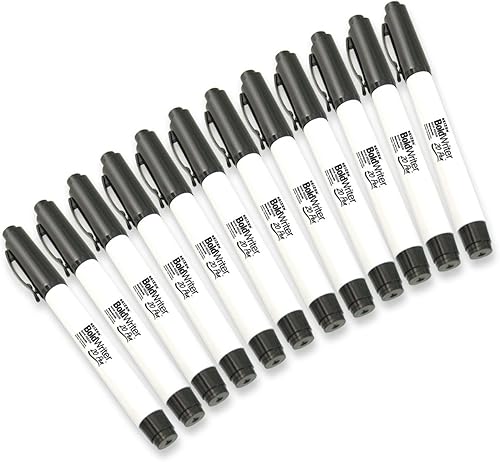 Bolígrafo BoldWriter 20 de estilo 20-20, punto negrita fácil de ver, color negro, paquete de 12