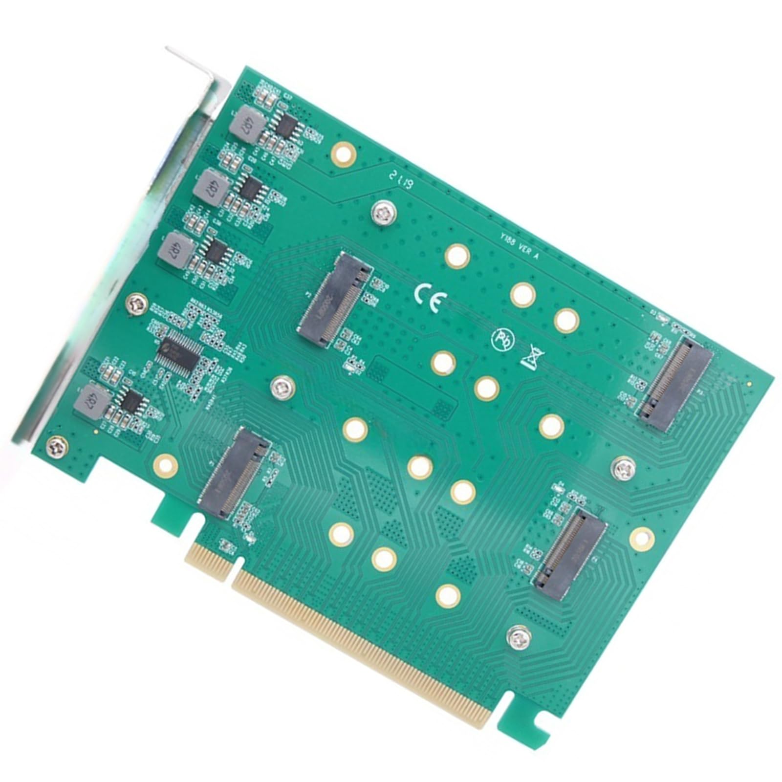 Tarjeta adaptadora NVMe a PCIe RAID 0 1 10 multipuerto para placas base de PC 8